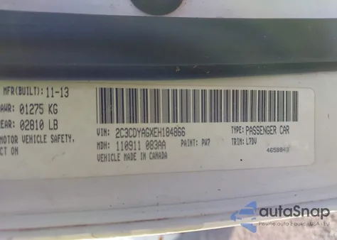 2014 Dodge Challenger Sxt z USA, uszkodzony, nr VIN 2C3CDYAGXEH184866